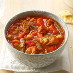 Turkey Sausage Soup with Fresh Vegetables Recipe