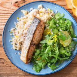 Turkish-Spiced Salmon with Oranges and Couscous Pilaf