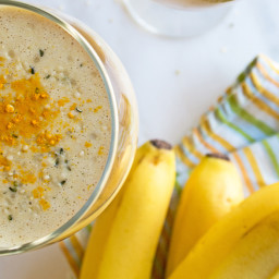 Turmeric Banana Smoothie with Ginger