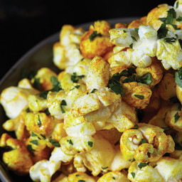 Turmeric-Dusted Popcorn with Parsley Oil