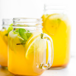 Turmeric Ginger Lemonade with Mint