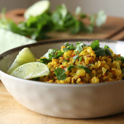 Turmeric Lime Cauliflower Rice