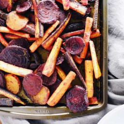 Turmeric Maple Roasted Beets and Carrots