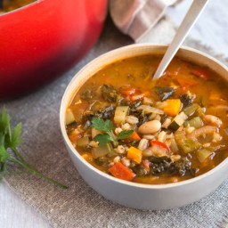 Tuscan bean and veggie soup