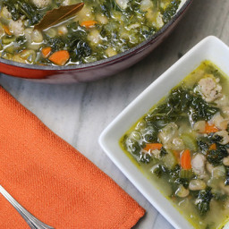 Tuscan Instant Pot White Bean Soup with Sausage and Kale
