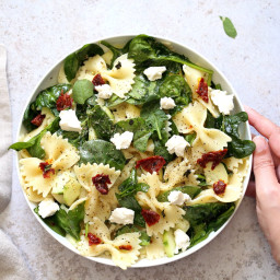 Tuscan Pasta Salad with Lemon Garlic Herb Vinaigrette