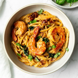 Tuscan Shrimp Pasta