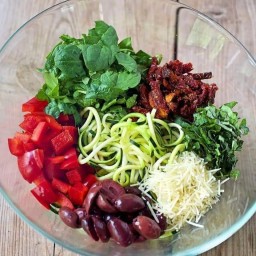 Tuscan Zucchini Noodle Salad
