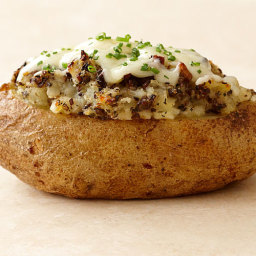 Twice-Baked Potatoes with Mushrooms and Herbs