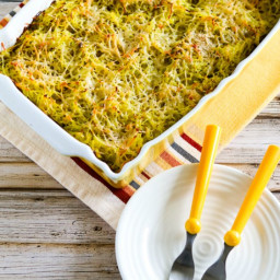 Twice-Baked Spaghetti Squash with Pesto and Parmesan