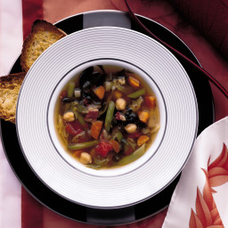 Two-Bean Minestrone with Pancetta and Parmesan