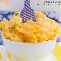 Two Cheese Butternut Squash Macaroni and Cheese