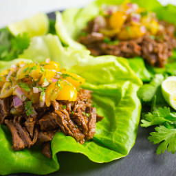 Two Ingredient Instant Pot Shredded Beef Tacos