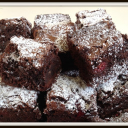 Ultimate Chocolate Brownie - With Raspberries