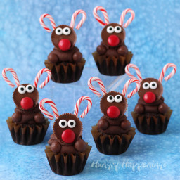 Ultimate Chocolate Reindeer Cupcakes