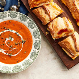 Ultimate Tomato Soup And Big Batch Fancy Grilled Cheese
