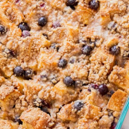 Unbelievable Blueberry French Toast Casserole