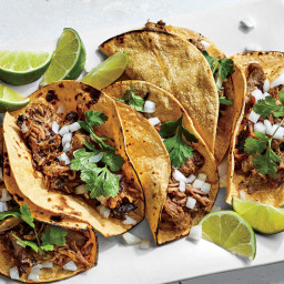 Unbelievably Easy Slow Cooker Carnitas Tacos