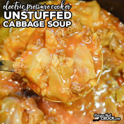 Unstuffed Cabbage Soup- Electric Pressure Cooker Recipe
