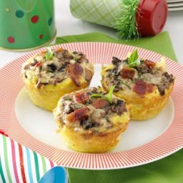 Hash Brown Nests with Portobellos and Eggs