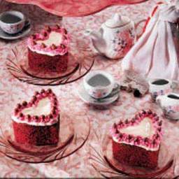 Classic Red Velvet Heart Cakes