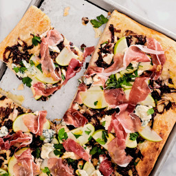 Upgrade Your Pizza with Kale, Gorgonzola & Speck
