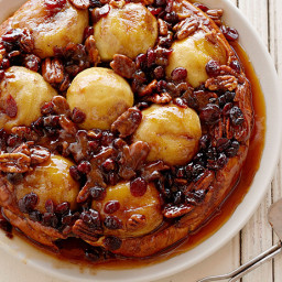 Upside-Down Apple French Toast with Cranberries and Pecans