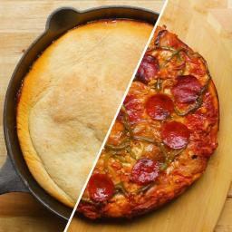 Upside Down Deep Dish Pizza Recipe by Tasty