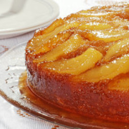 Upside Down Pear Ginger Cake from Rosemary House B&B