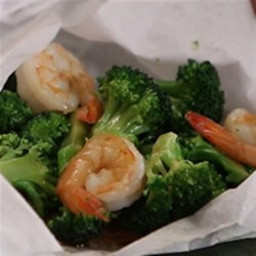 Utokia's Ginger Shrimp and Broccoli with Garlic Recipe