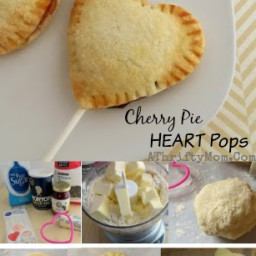 Valentines Treat ~ CHERRY PIE HEART POPS #recipe