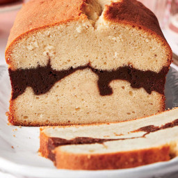 Vanilla Bean-Brownie Ripple Pound Cake Recipe