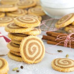 Vanilla Chai Pinwheel Cookies