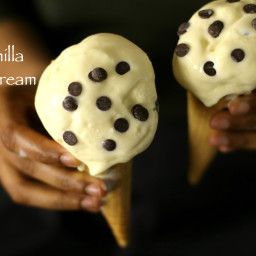 vanilla ice cream recipe | homemade ice cream recipe