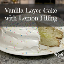 Vanilla Layer Cake with Lemon Filling