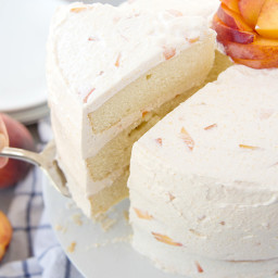Vanilla Peach Layer Cake