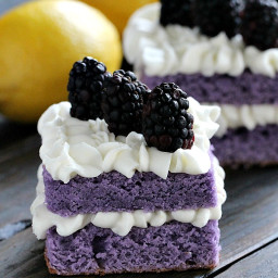 Vanilla Purple Cake with Lemon Buttercream