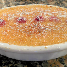 Vanilla Raspberry Crème brûlée