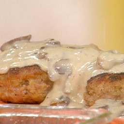 Veal and Sage Meatloaf with Gorgonzola Gravy and Smashed Potatoes with Pros