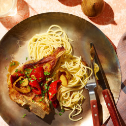 Veal Chops in Cherry-Pepper Sauce