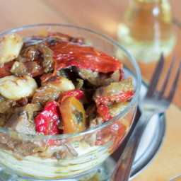 Veal Sauce With Eggplants and Peppers Recipe (Teleći Sos Sa Patlidžanima i 