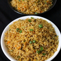 veg fried rice recipe, vegetable fried rice