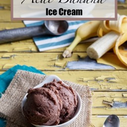 Vegan and Paleo Acai Banana Ice Cream