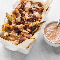 Vegan Animal Style Fries (Crispy WITHOUT Oil!)