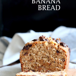 Vegan Banana Bread with Coconut and toasted Walnuts 1 Bowl