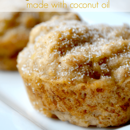 Vegan Banana Muffins made with Coconut Oil