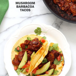 Vegan Barbacoa Mushroom Tacos