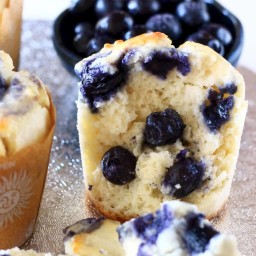 Vegan Blueberry Muffins (Gluten-Free)