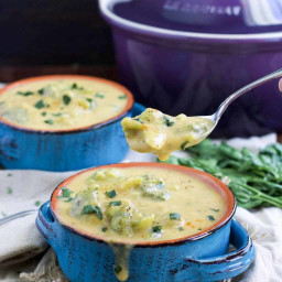 Vegan Broccoli Cheese Soup Recipe