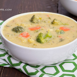 Vegan Broccoli Cheese Soup (#SundaySupper)